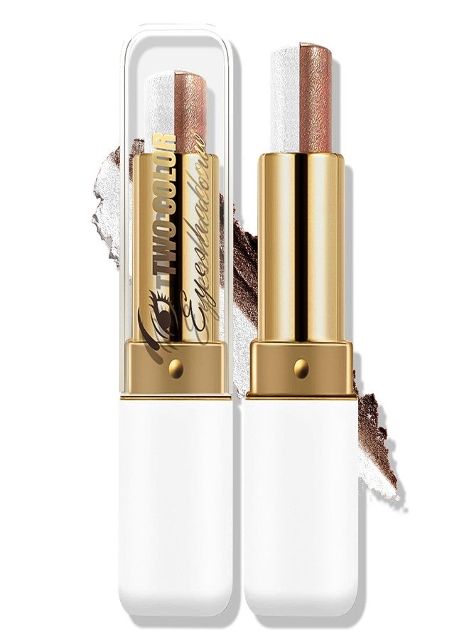 Boobeen Waterproof Eyeshadow Stick, 2-Color Shimmer Eye Makeup, All Day Wear, Silky Smooth & Beginner-Friendly Eye Shadow - Image 1